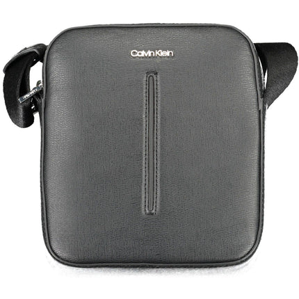 Black Polyester Men Shoulder Bag