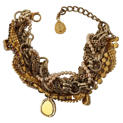 Sicilian Sparkle Gold-Tone Statement Necklace