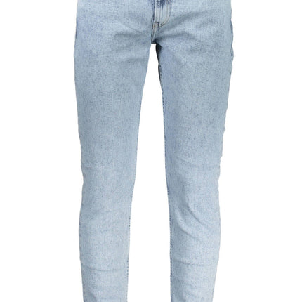 Light Blue Cotton Men Jeans