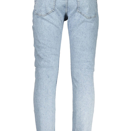 Light Blue Cotton Men Jeans