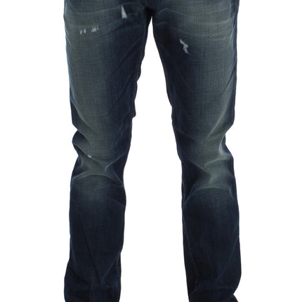 Jeans in denim italiani eleganti in forma slim