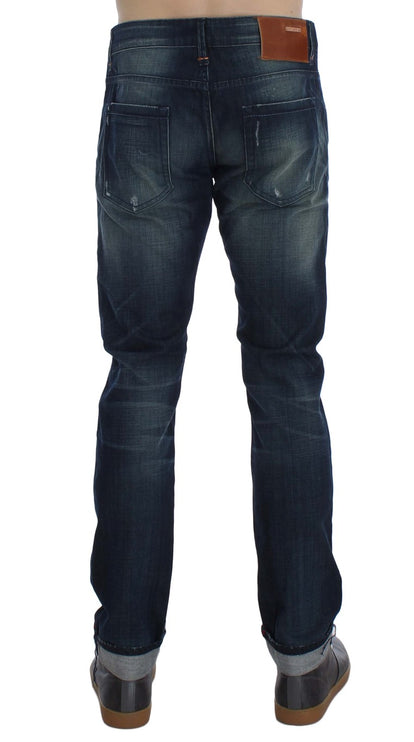 Jeans in denim italiani eleganti in forma slim