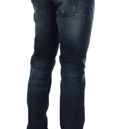 Jeans in denim italiani eleganti in forma slim