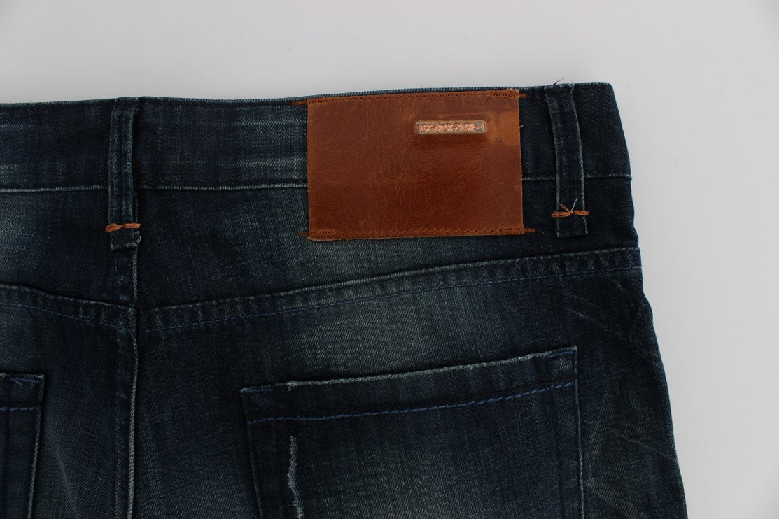 Jeans in denim italiani eleganti in forma slim