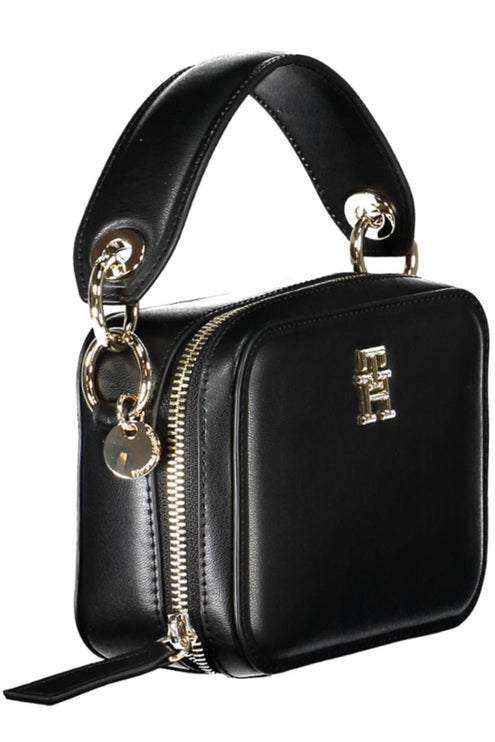 Black Polyethylene Women Handbag