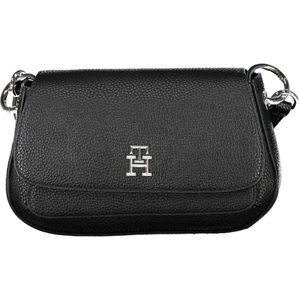 Black Polyethylene Women Handbag