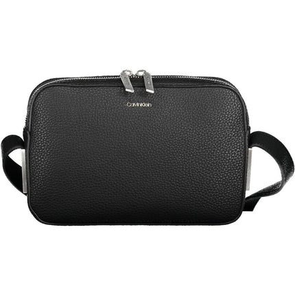 Black Polyester Women Handbag