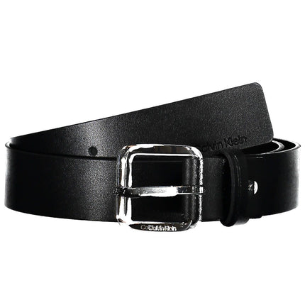 Black Leather Men Belt