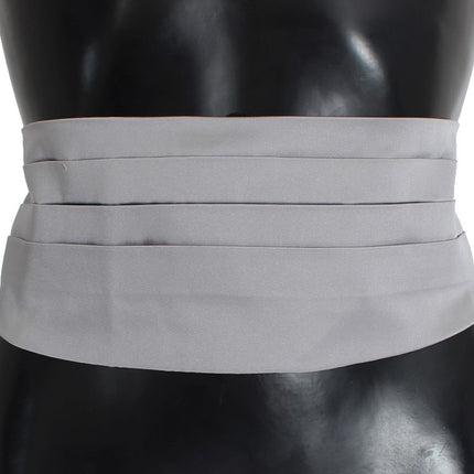 Elegant Silk Gray Cummerbund