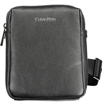 Black Polyester Men Shoulder Bag