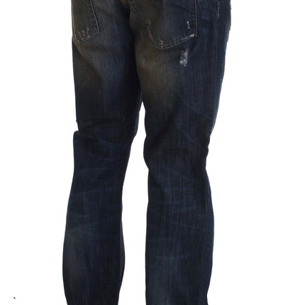 Eleganti jeans in denim maschile.