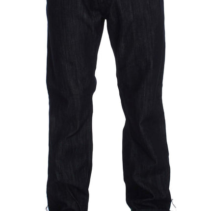 Eleganti jeans da uomo blu.