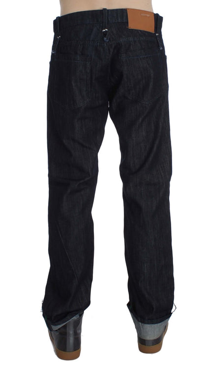 Eleganti jeans da uomo blu.