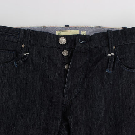 Eleganti jeans da uomo blu.