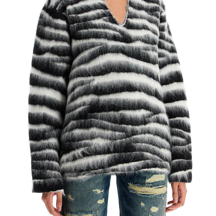 Marc Jacobs zebra print wool and mohair