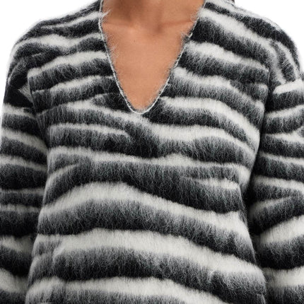 Marc Jacobs zebra print wool and mohair