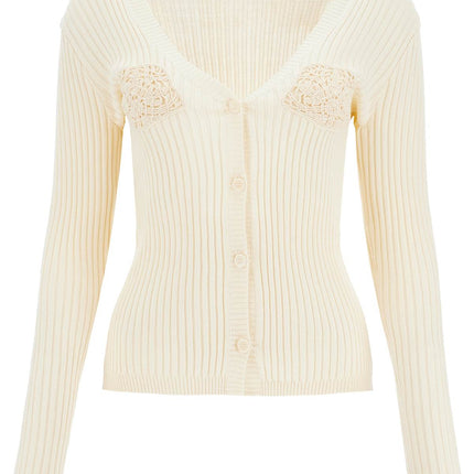 Magda Butrym crochet insert cardigan with eight