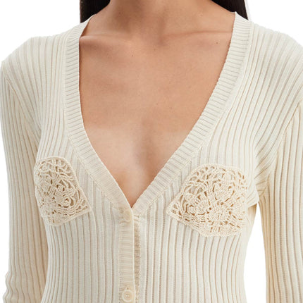 Magda Butrym crochet insert cardigan with eight