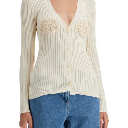 Magda Butrym crochet insert cardigan with eight