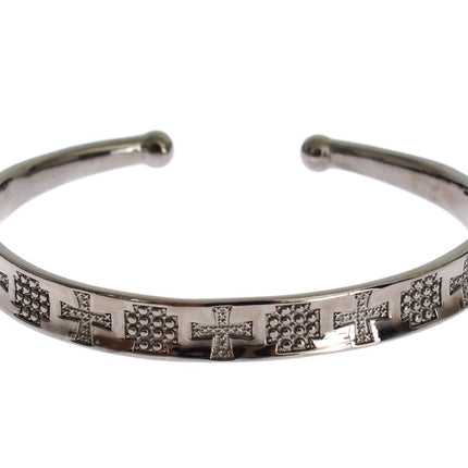 Elegant Rhodium Silver Bangle