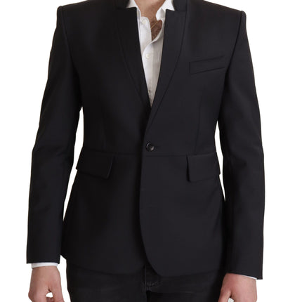 Blazer en laine mono-poitrine élégant