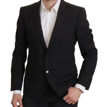 Elegant Slim Fit Black Blazer Jacket