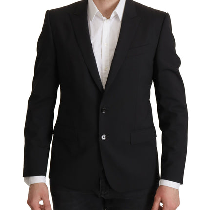 Elegant Slim Fit Black Blazer Jacket