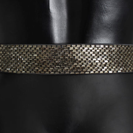 Ceinture de taille large à paillettes embellies