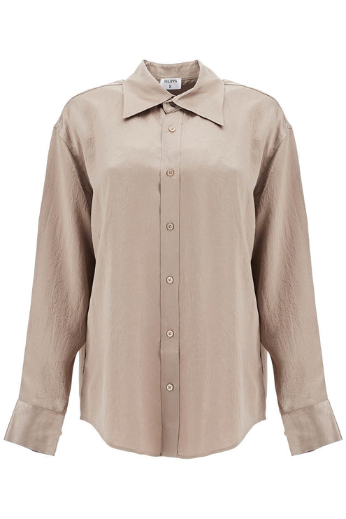 FILIPPA K satin ruffled shirt