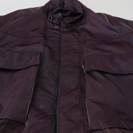 Veste de motard violet élégant