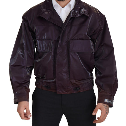 Veste de motard violet élégant