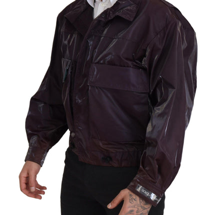 Veste de motard violet élégant