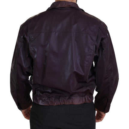 Veste de motard violet élégant