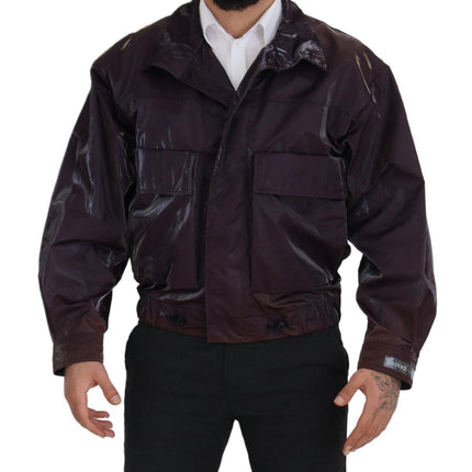 Veste de motard violet élégant