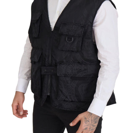 Veste de gilet sans manches élégante en noir