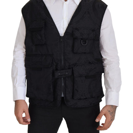 Veste de gilet sans manches élégante en noir