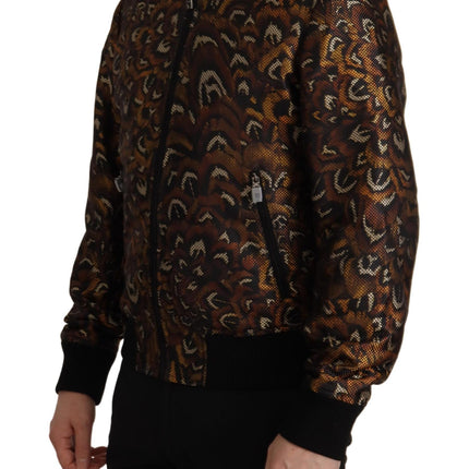 Veste de blouson marron élégant