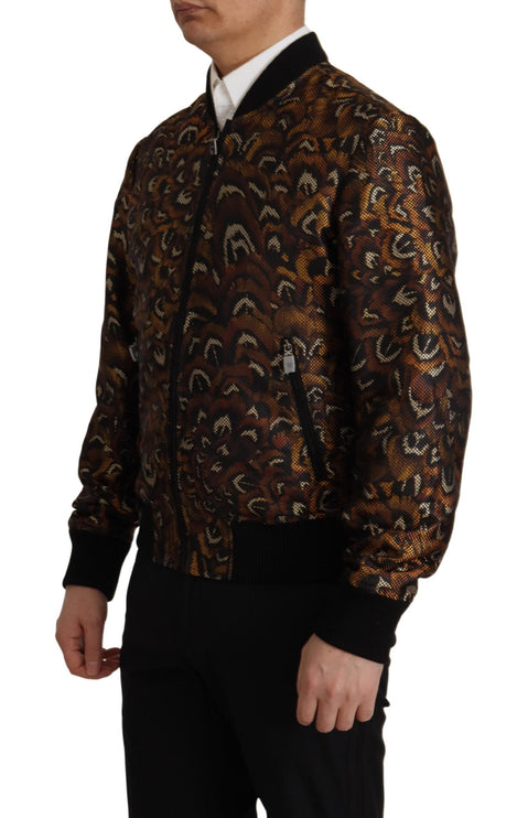 Veste de blouson marron élégant