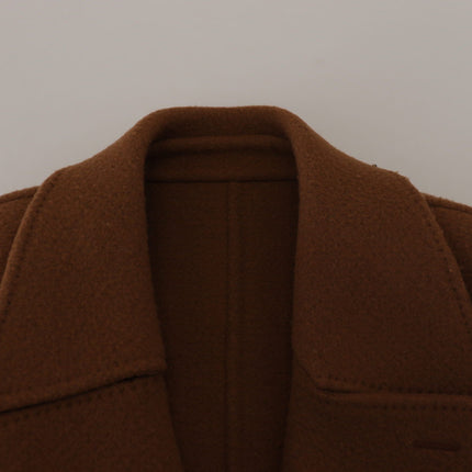 Veste marron élégante à double seins