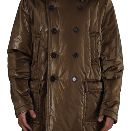 Elegant Bronze Double-Basted Veste