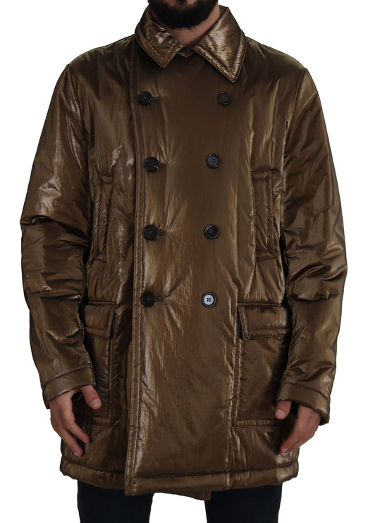 Elegant Bronze Double-Basted Veste