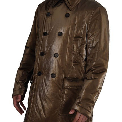 Elegant Bronze Double-Basted Veste