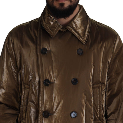 Elegant Bronze Double-Basted Veste