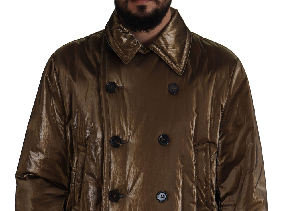 Elegant Bronze Double-Basted Veste