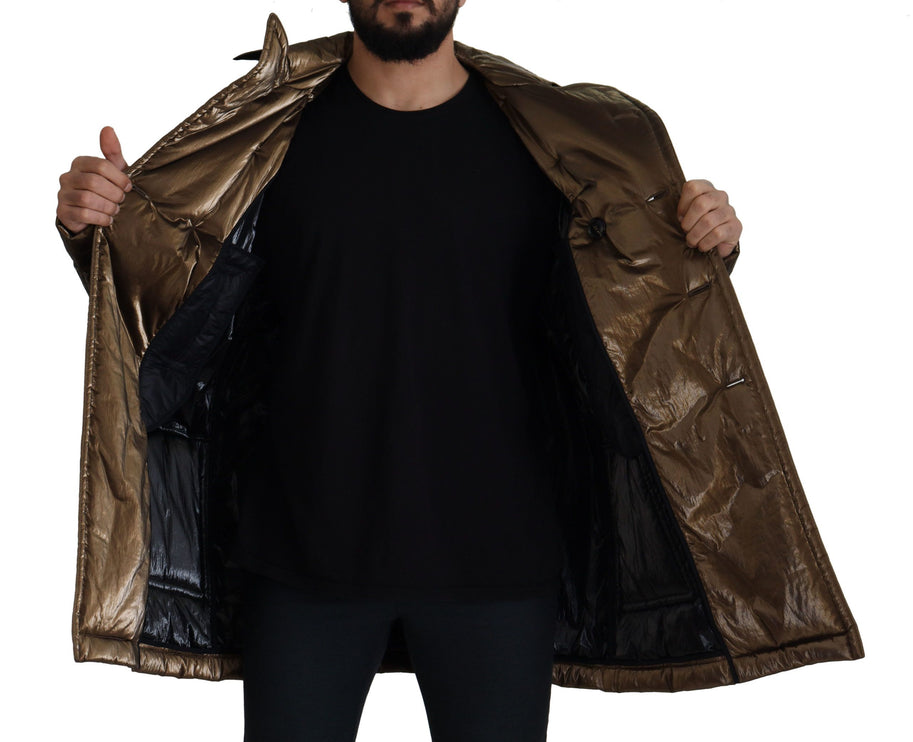 Elegant Bronze Double-Basted Veste