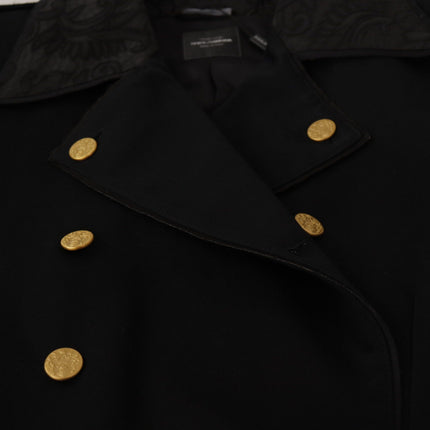 Elegant Black Double Breasted Jacket