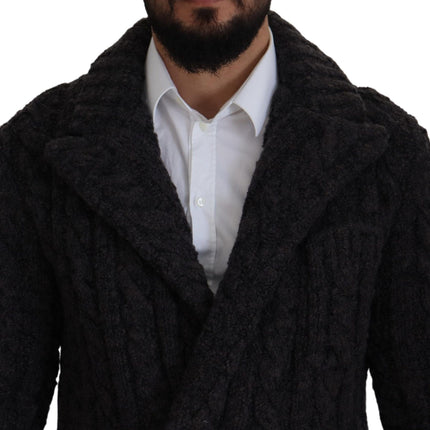 Élégant manteau en laine de laine à double serrage