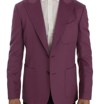 Élégant blazer mélange en cachemire violet en cachemire pourpre