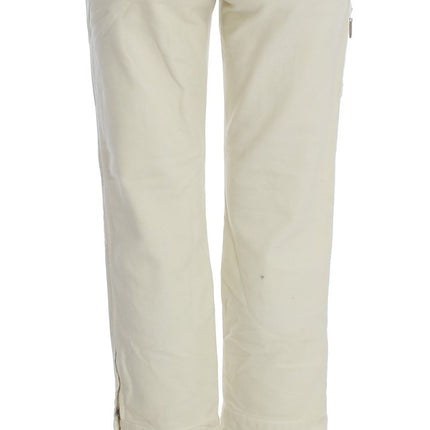 Pantalon chic cuit beige capri