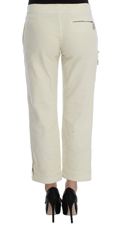 Pantalon chic cuit beige capri